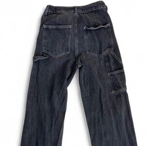 BP Faded Black High Waisted Cargo Pocket Jeans W25